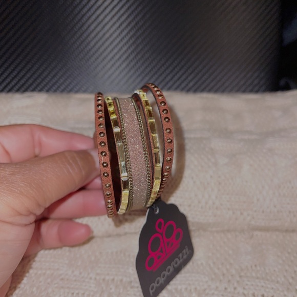 Paparazzi Western Buckle Copper Urban Bracelet - Picture 2 of 5